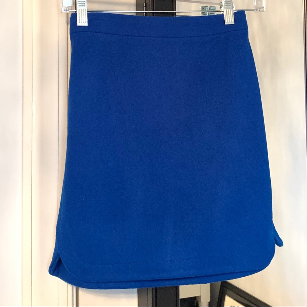 J CREW BLUE MINI SKIRT
